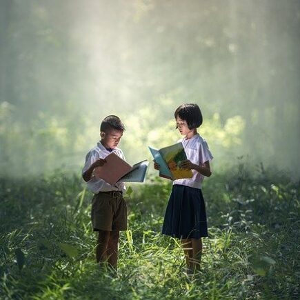 niños leyendo